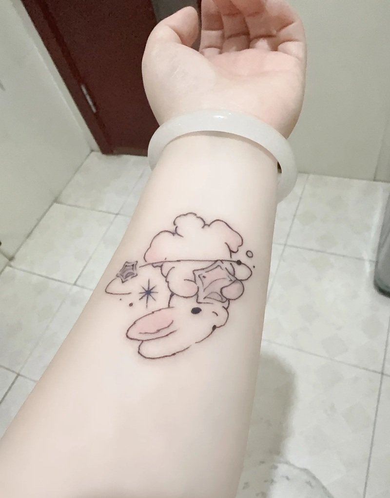 hình xăm con thỏ 34