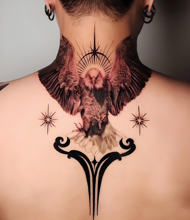hình xăm đại bàng sau lưng 12