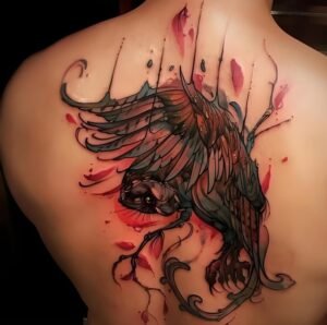 hình xăm đại bàng sau lưng 13