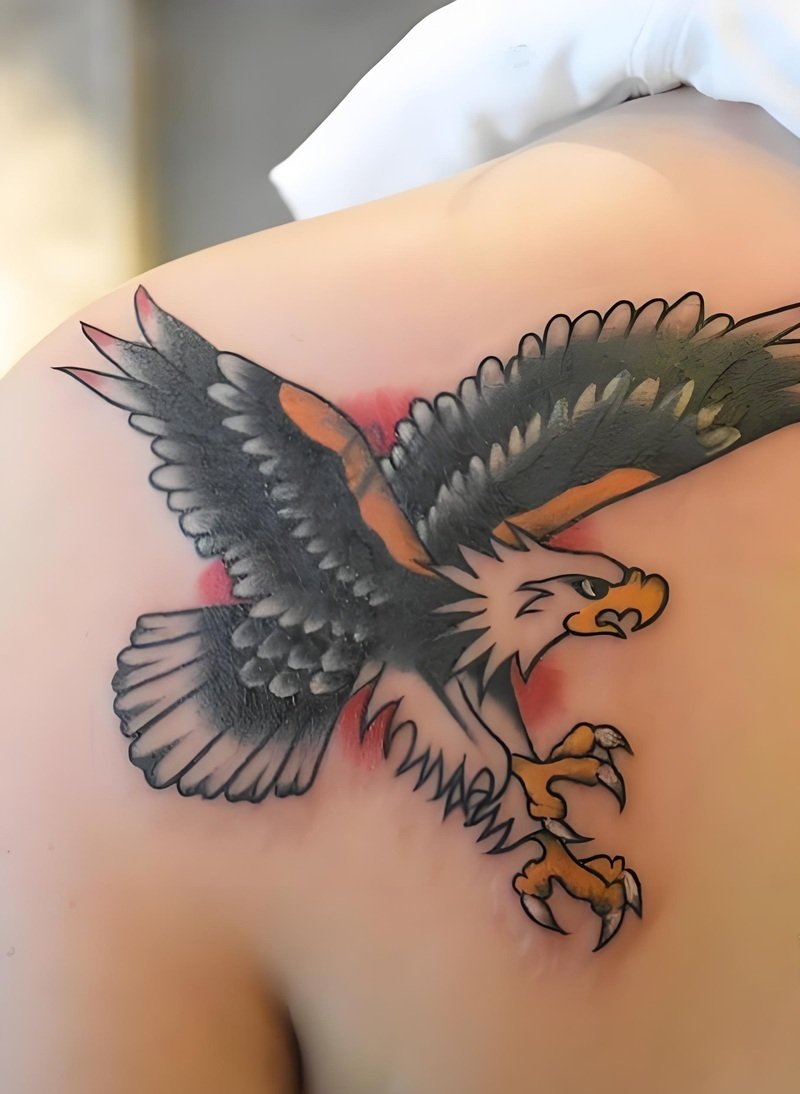 hình xăm đại bàng sau lưng 23