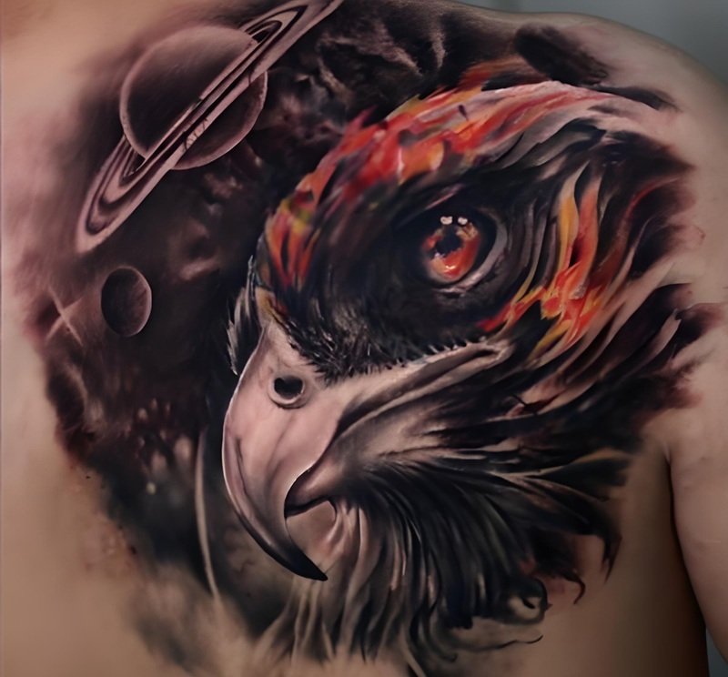 hình xăm đại bàng sau lưng 25