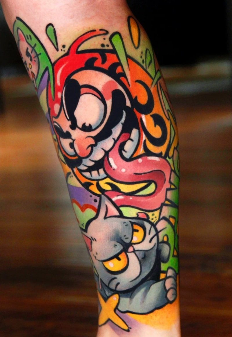 hình xăm daruma 14