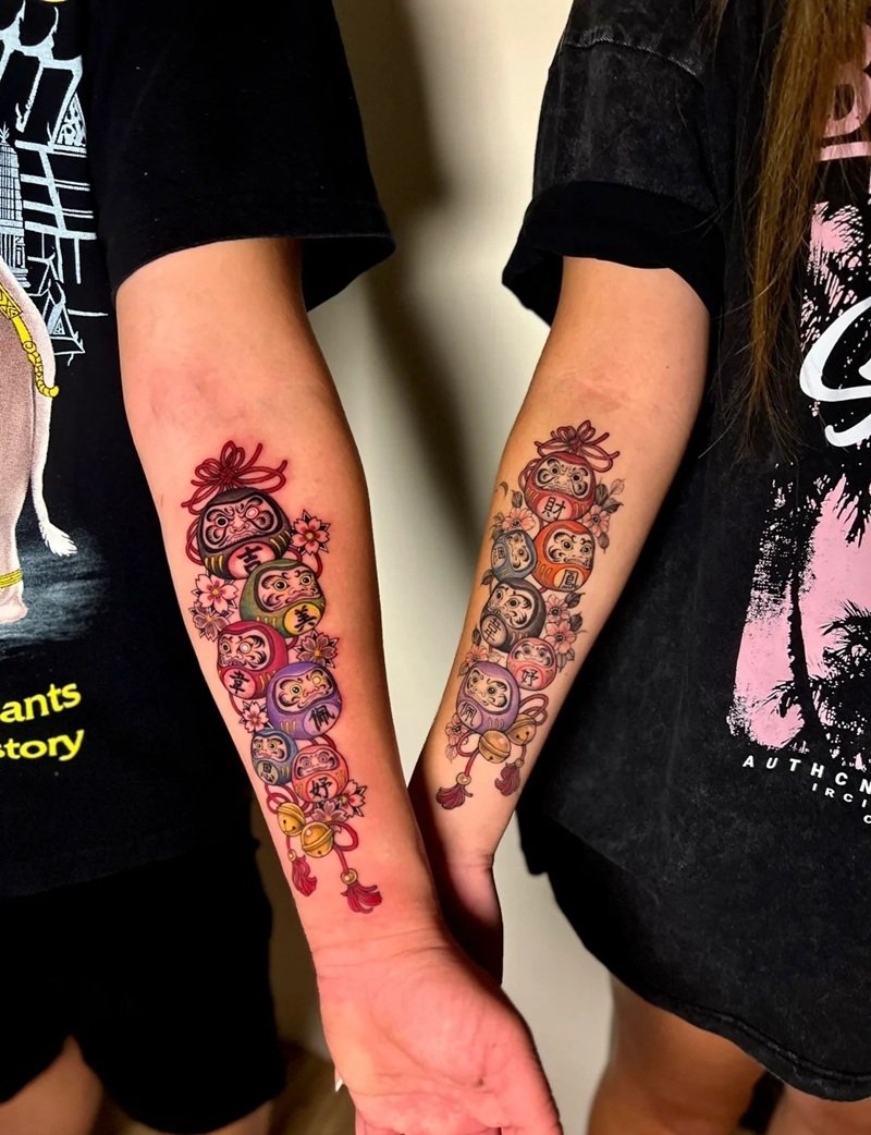 hình xăm daruma 18