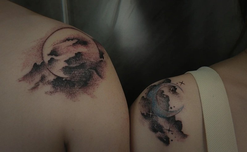 hình xăm đôi cho vợ chồng 3