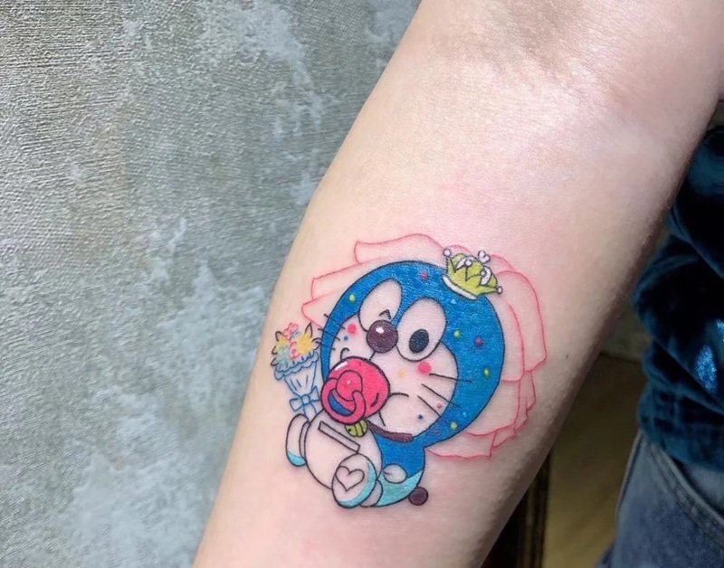 hình xăm doraemon 10