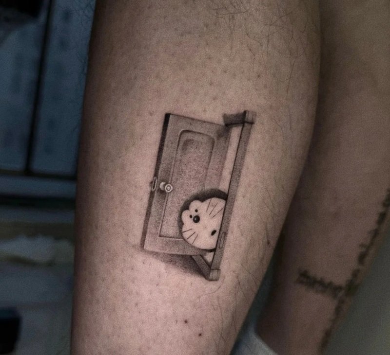 hình xăm doraemon 13