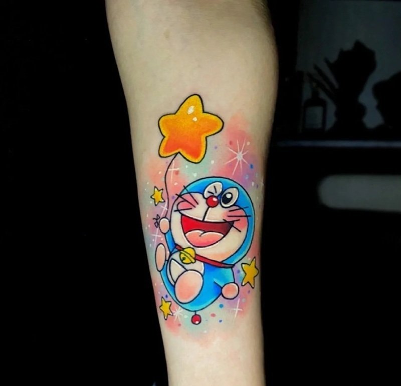 hình xăm doraemon 25