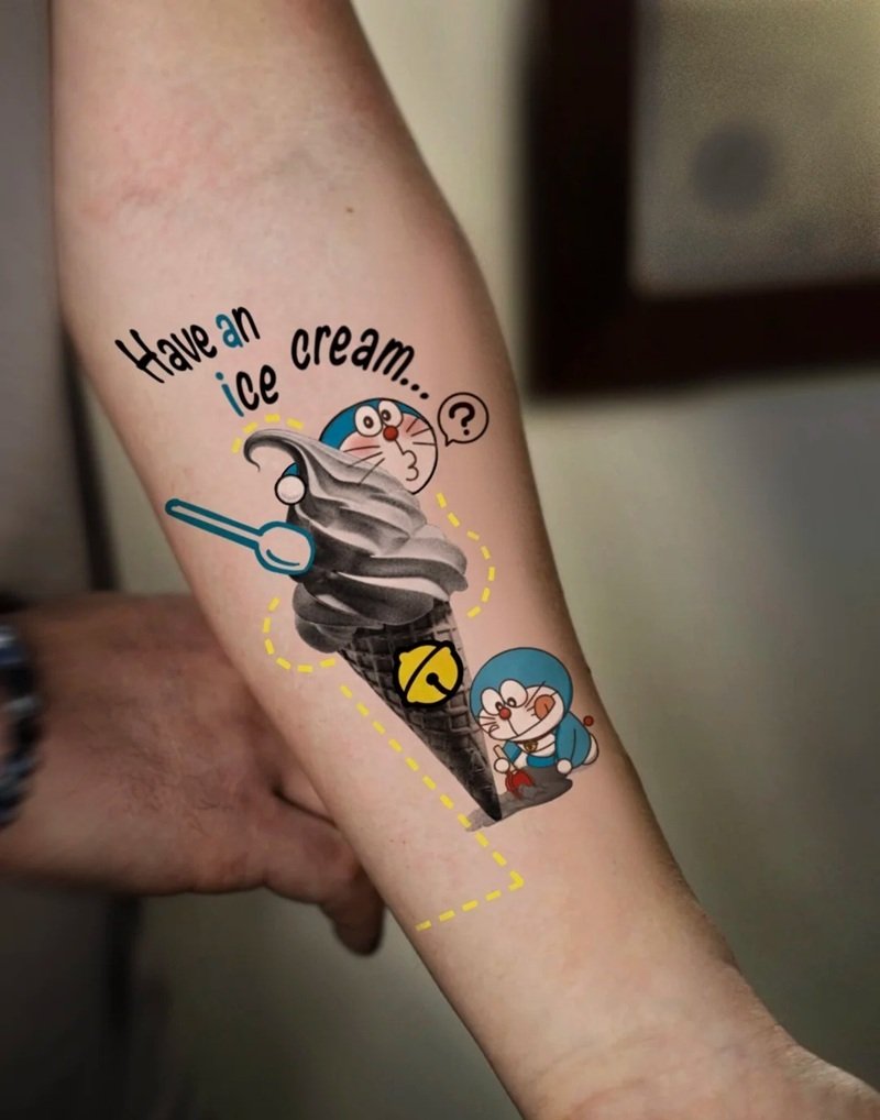 hình xăm doraemon 32