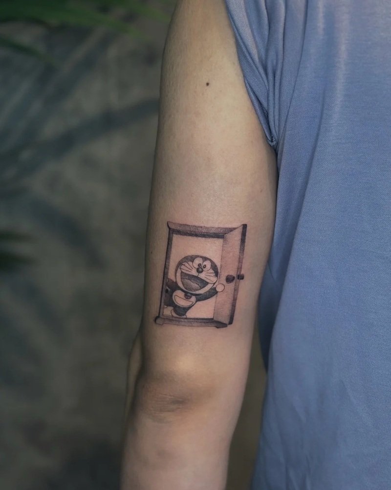 hình xăm doraemon 34