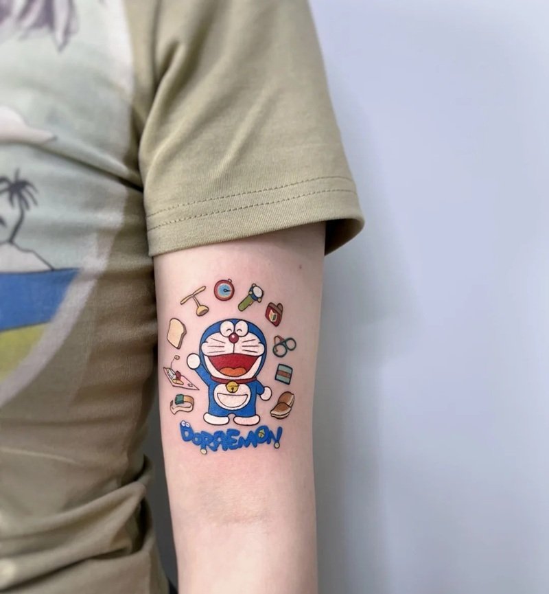 hình xăm doraemon 4
