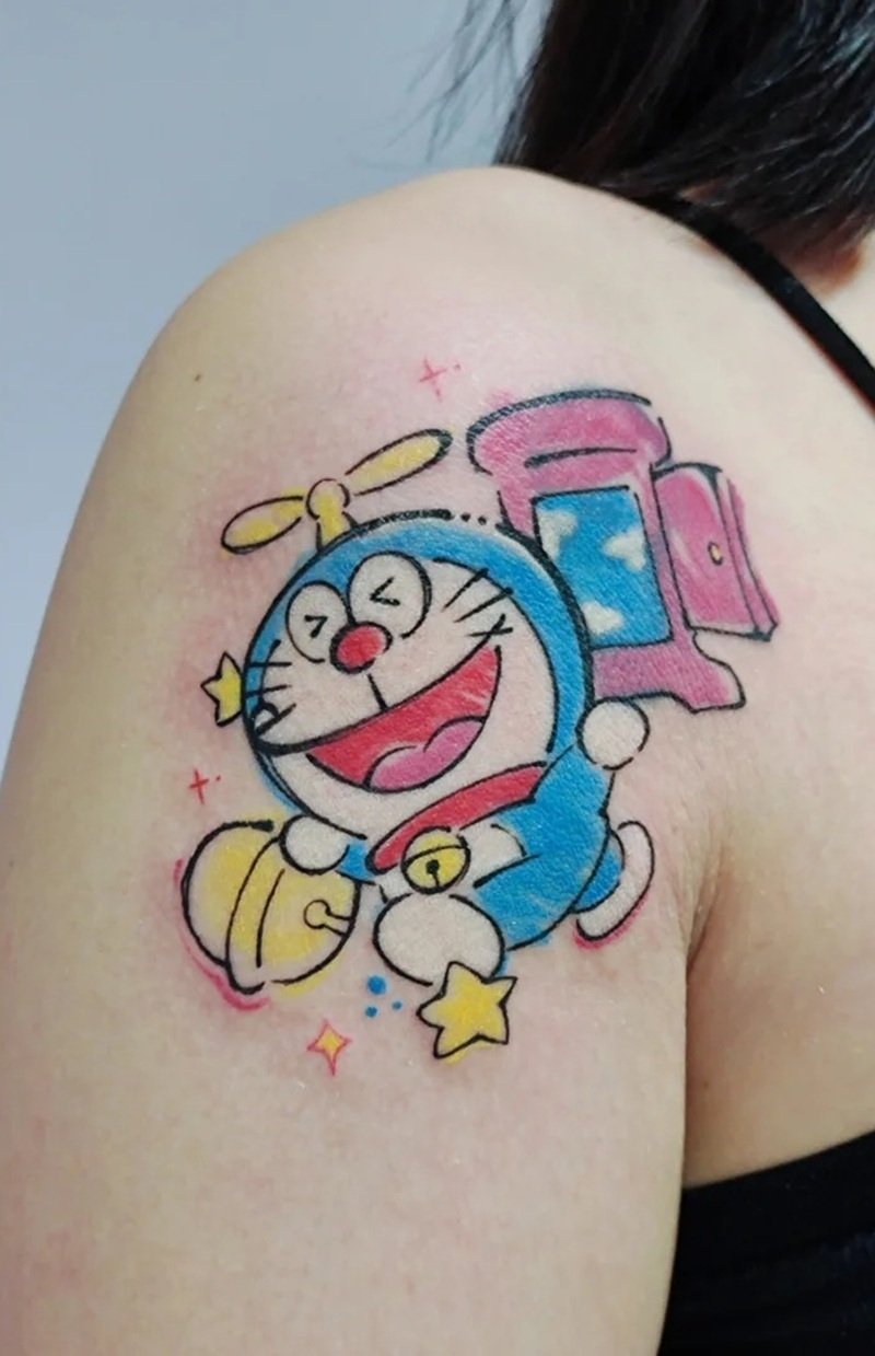 hình xăm doraemon 6