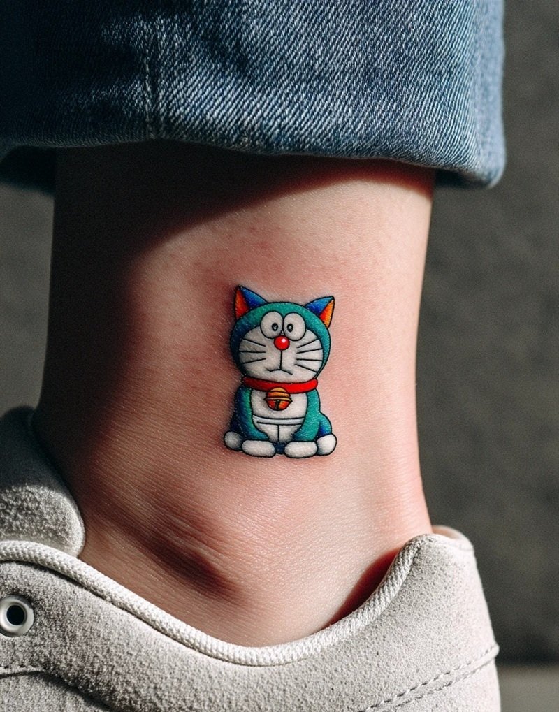 hình xăm doraemon mini
