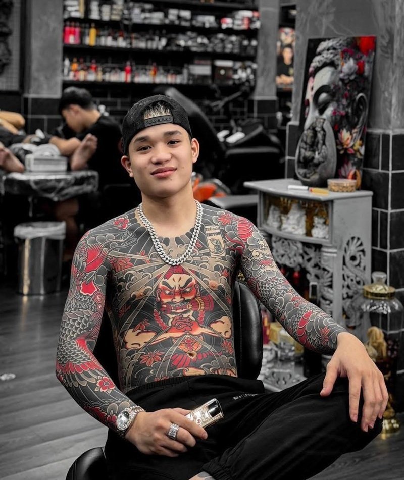 hình xăm full bụng nam 16