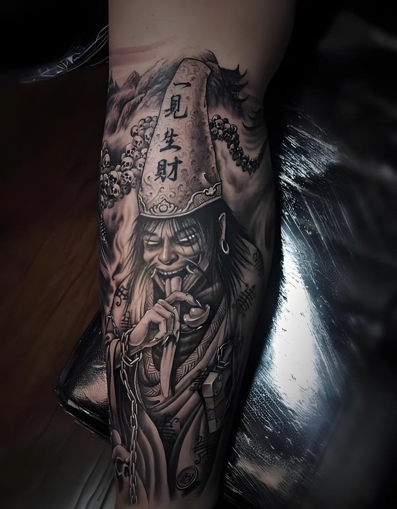 hình xăm hắc bạch vô thường 13