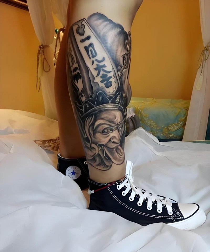 hình xăm hắc bạch vô thường 14