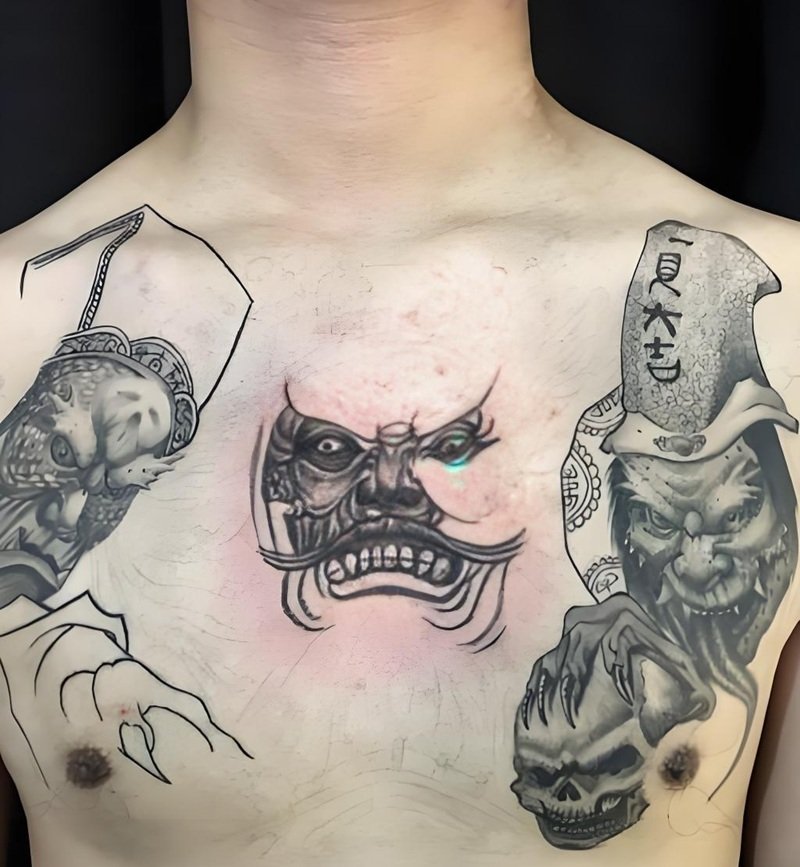 hình xăm hắc bạch vô thường 17