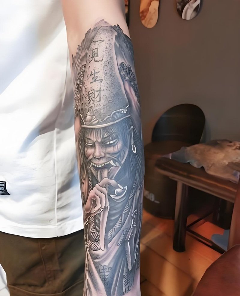 hình xăm hắc bạch vô thường 19