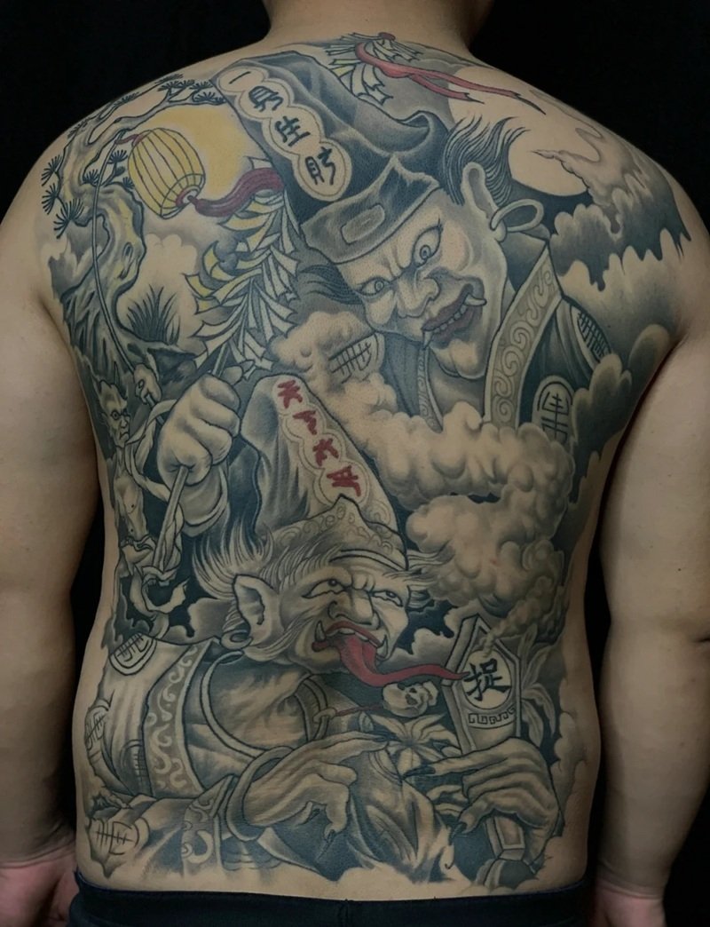 hình xăm hắc bạch vô thường 31