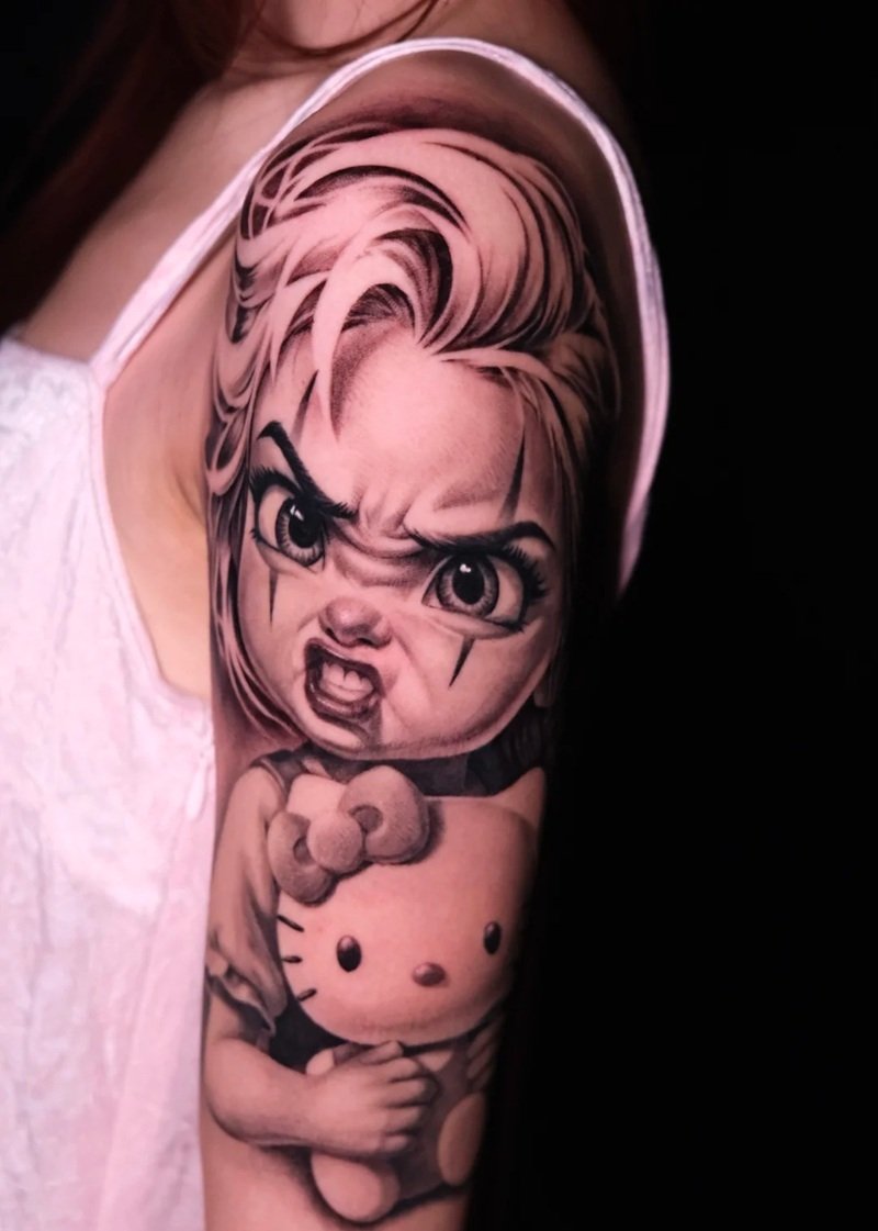 hình xăm hello kitty 4