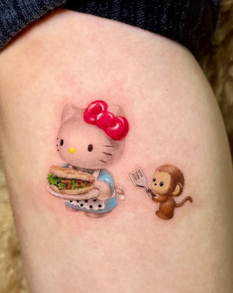 hình xăm hello kitty 6