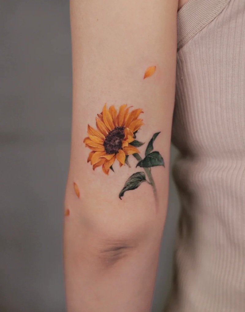 hình xăm hoa hướng dương 19