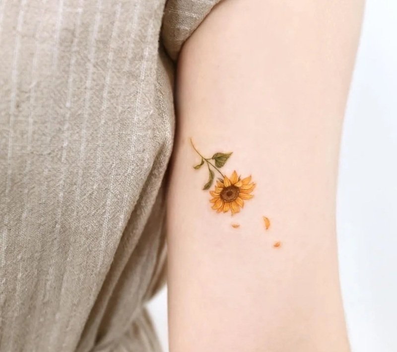 hình xăm hoa hướng dương 20