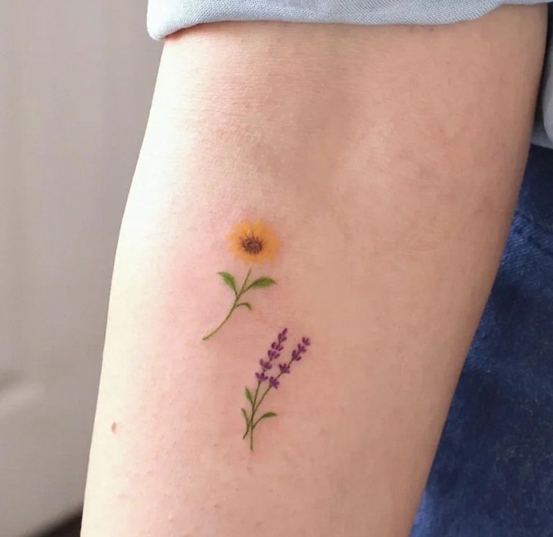 hình xăm hoa hướng dương 21