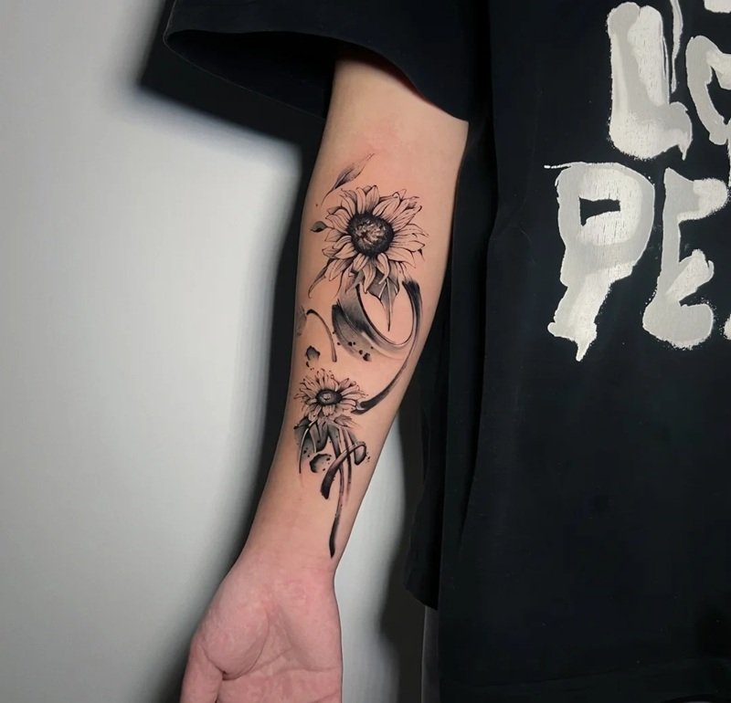 hình xăm hoa hướng dương 29