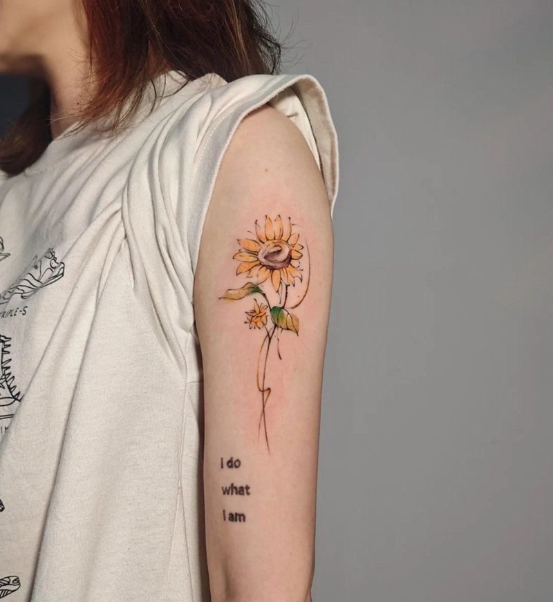 hình xăm hoa hướng dương 30