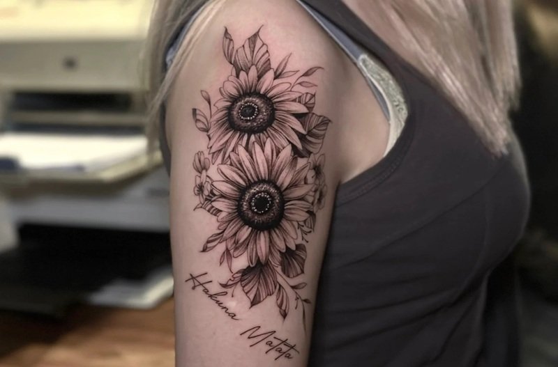 hình xăm hoa hướng dương 31