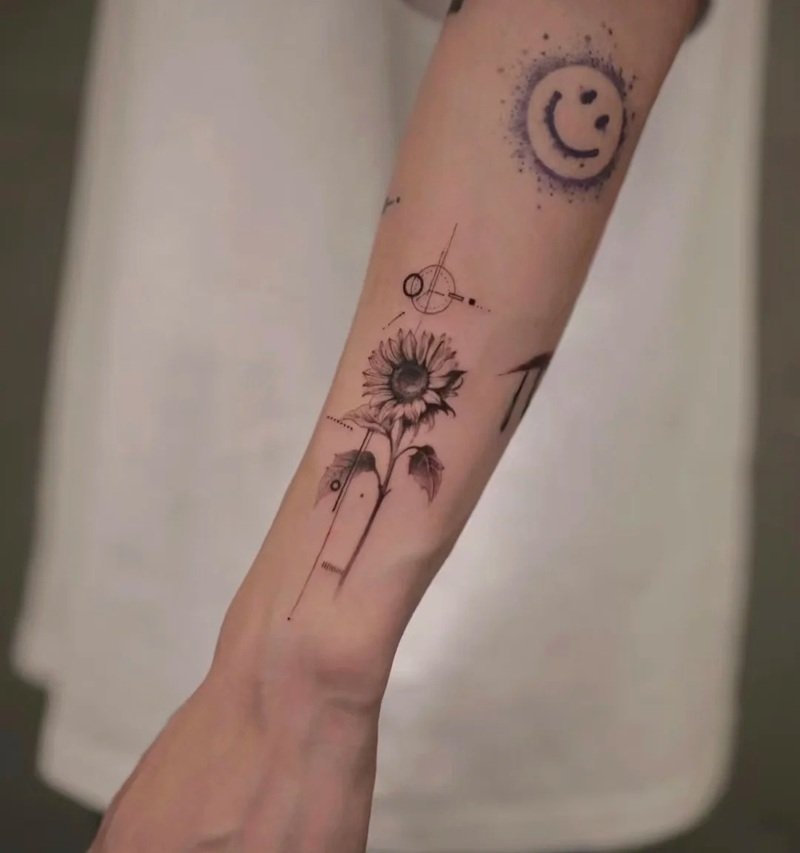 hình xăm hoa hướng dương 34