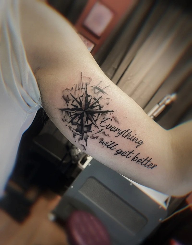 hình xăm la bàn 26