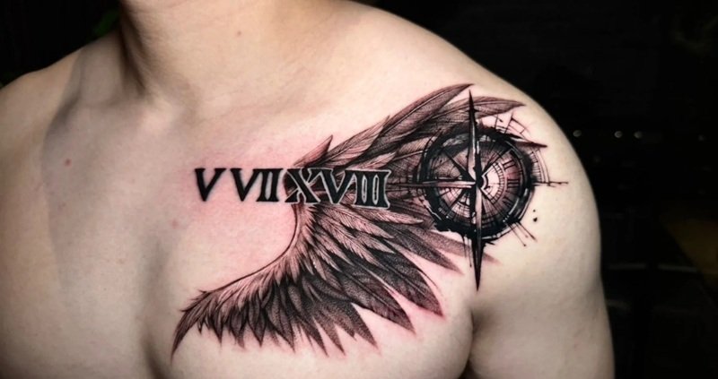 hình xăm la bàn 3