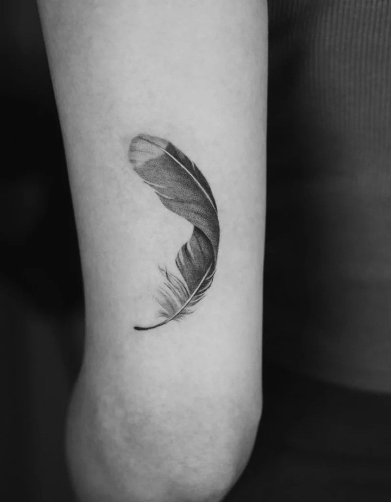 hình xăm lông vũ 11