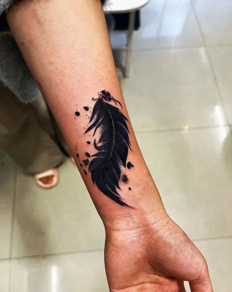 hình xăm lông vũ 29