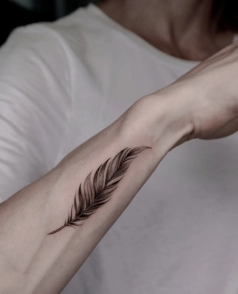 hình xăm lông vũ 31