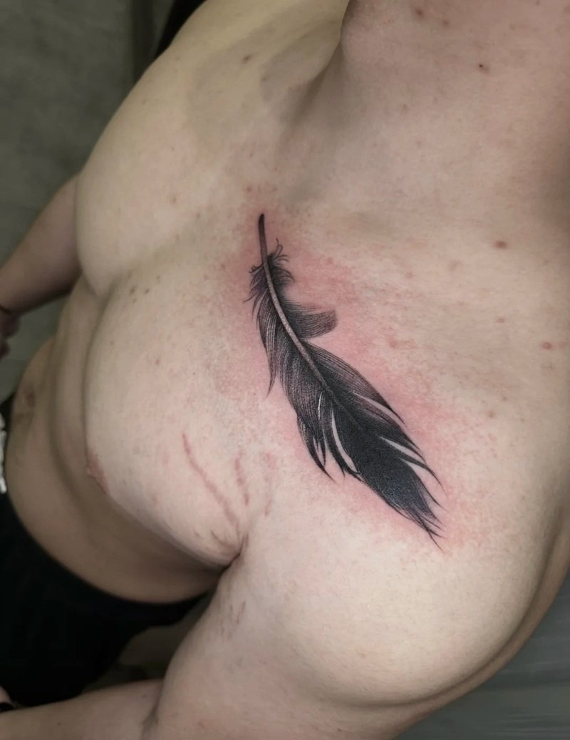 hình xăm lông vũ 39