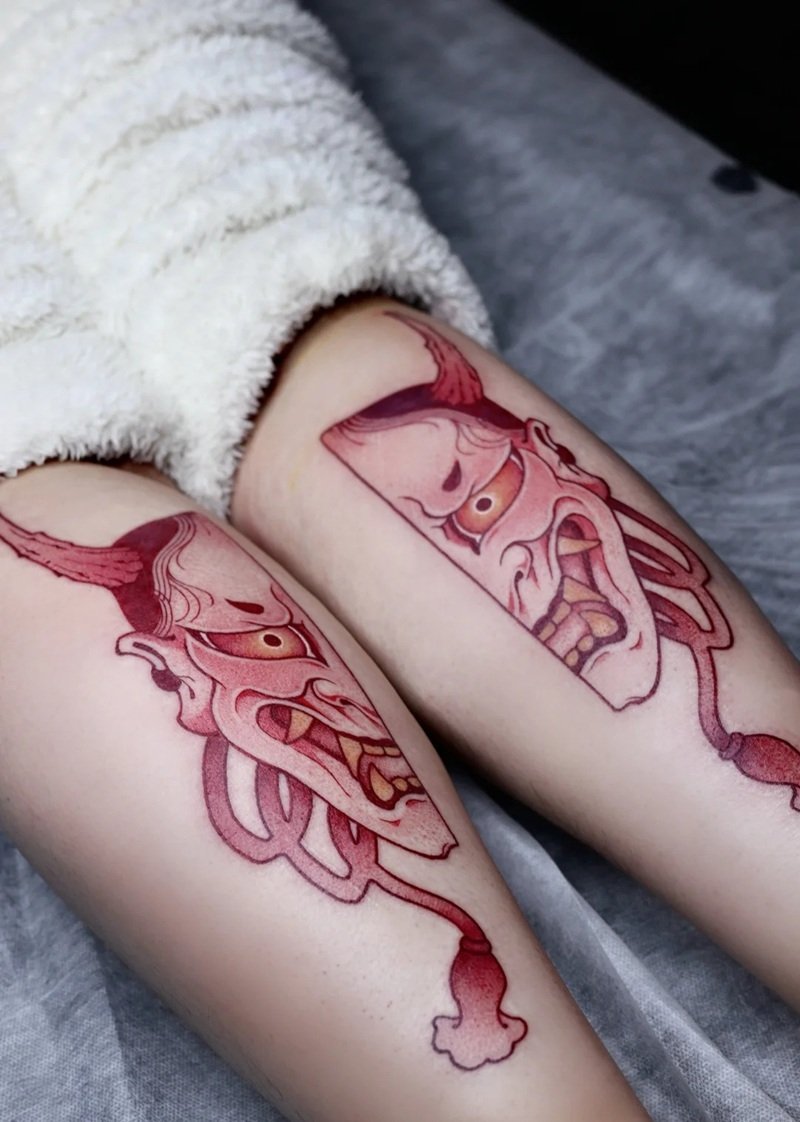 hình xăm mặt quỷ dữ 22