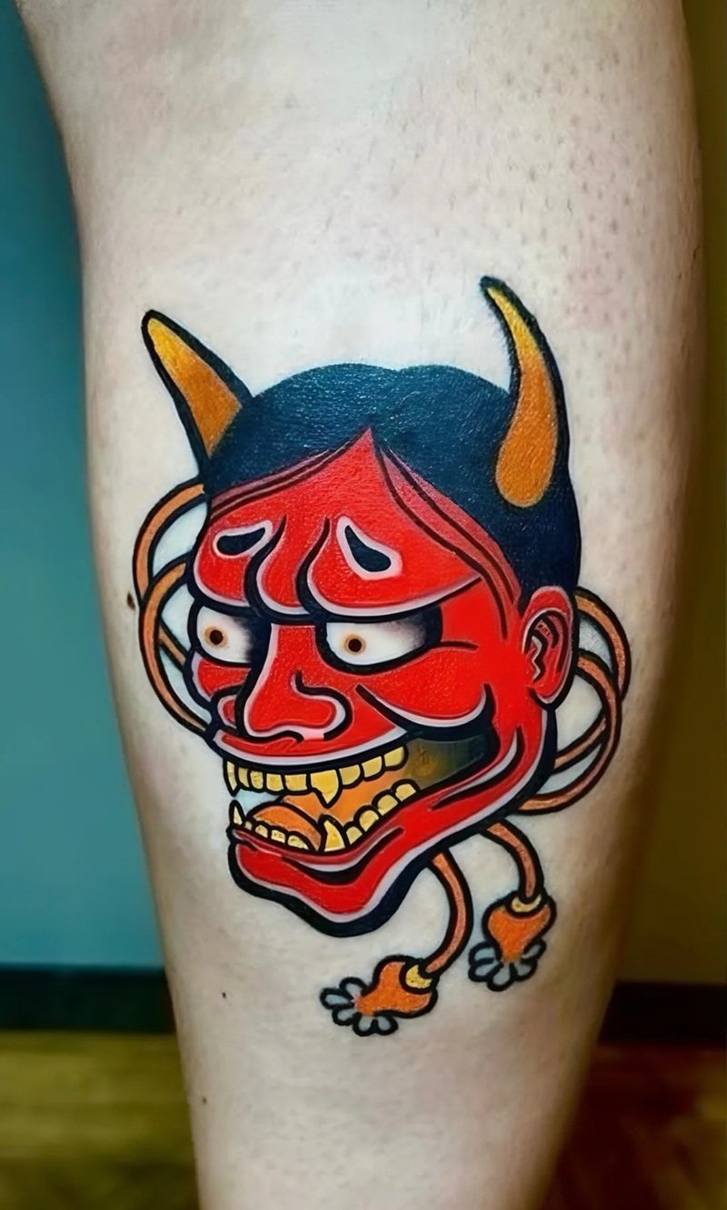 hình xăm mặt quỷ dữ 24