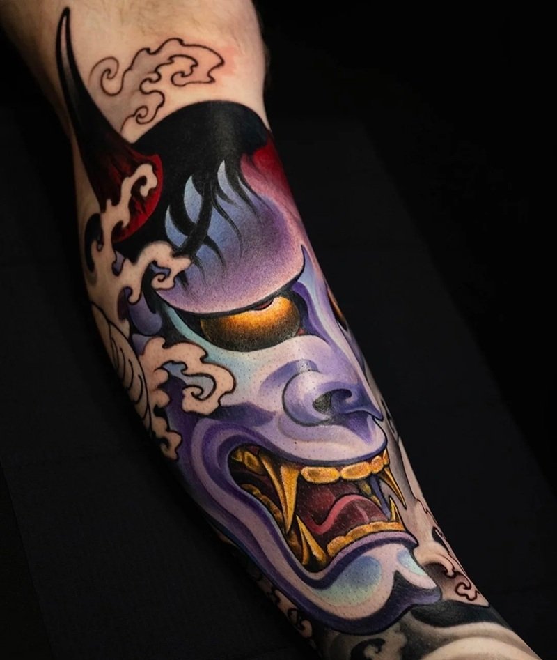 hình xăm mặt quỷ dữ 31