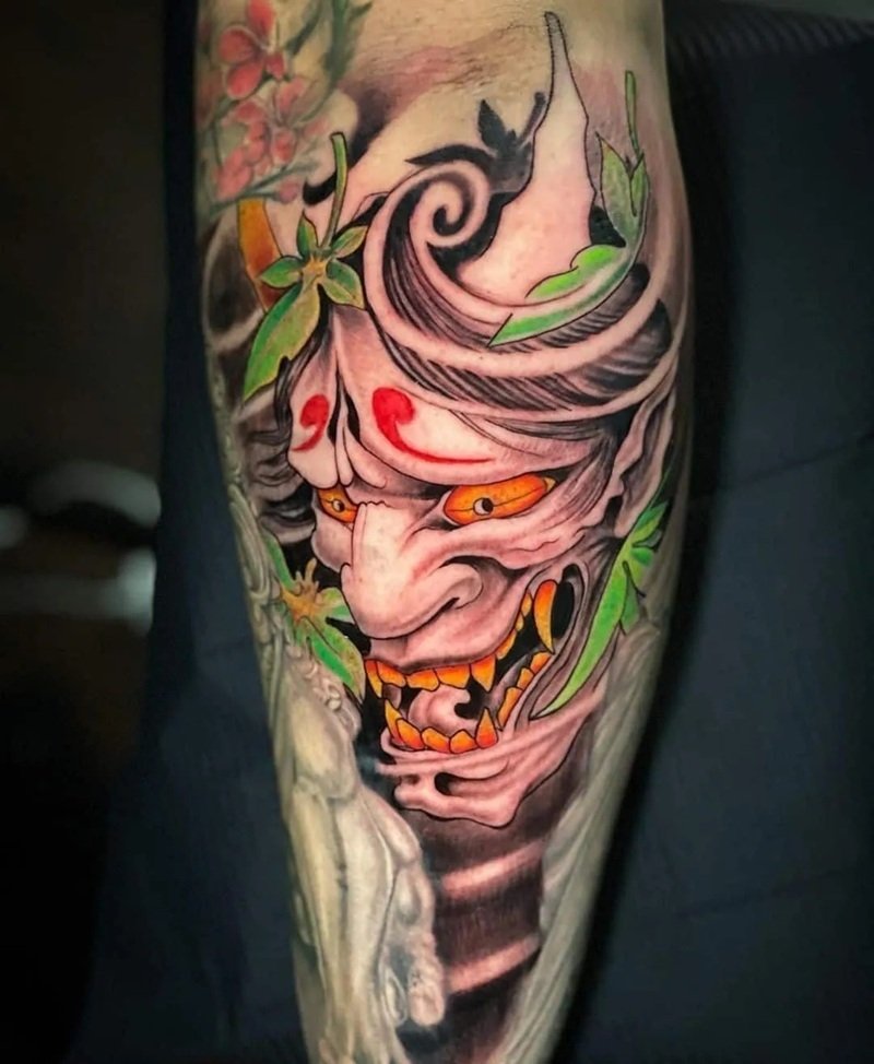 hình xăm mặt quỷ dữ 5