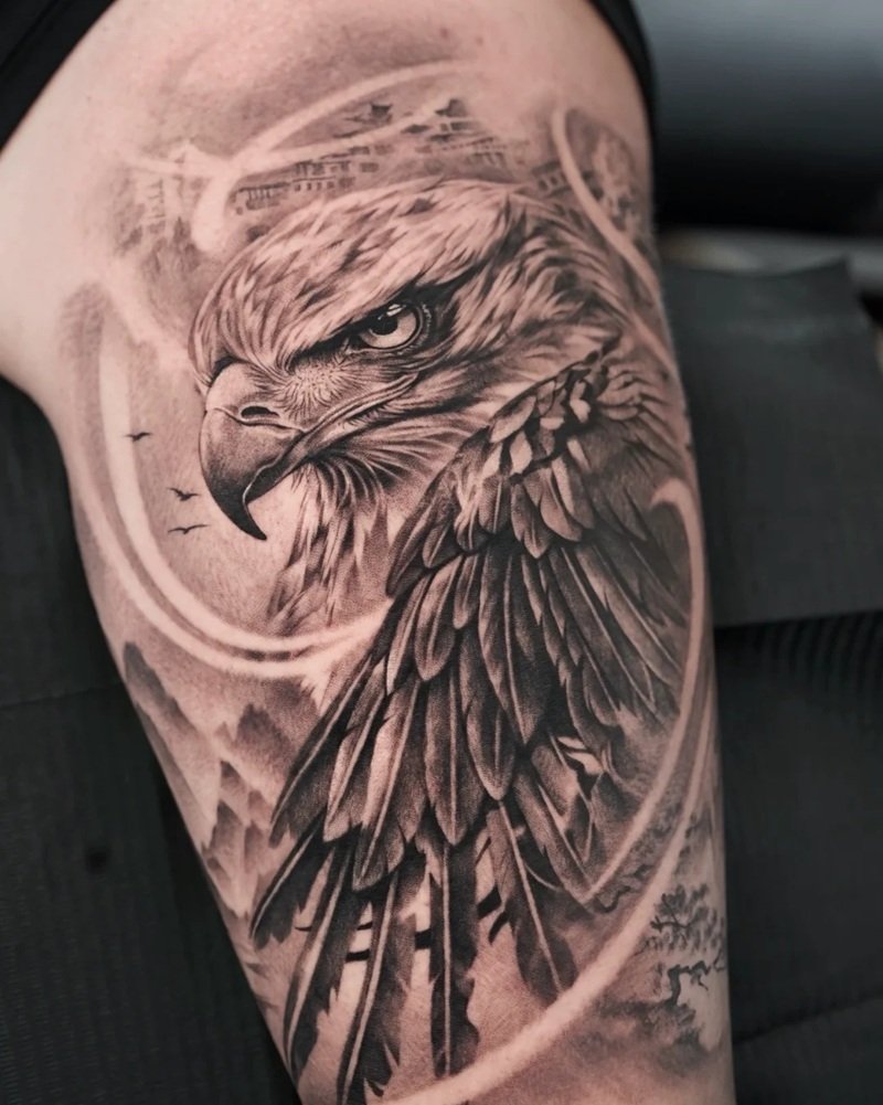 hình xăm mệnh kim 14