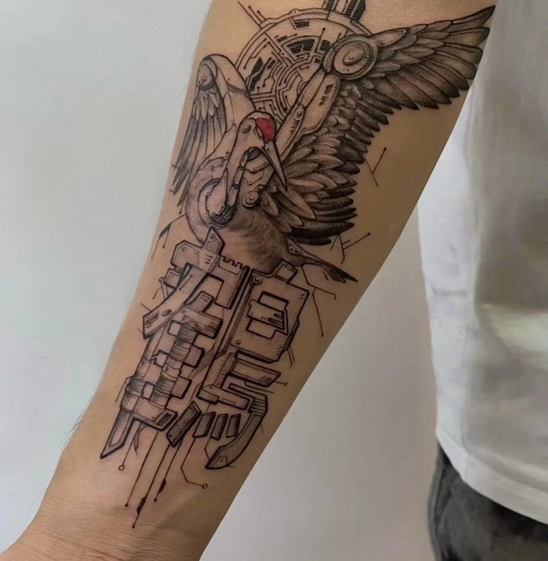 hình xăm mệnh kim 25