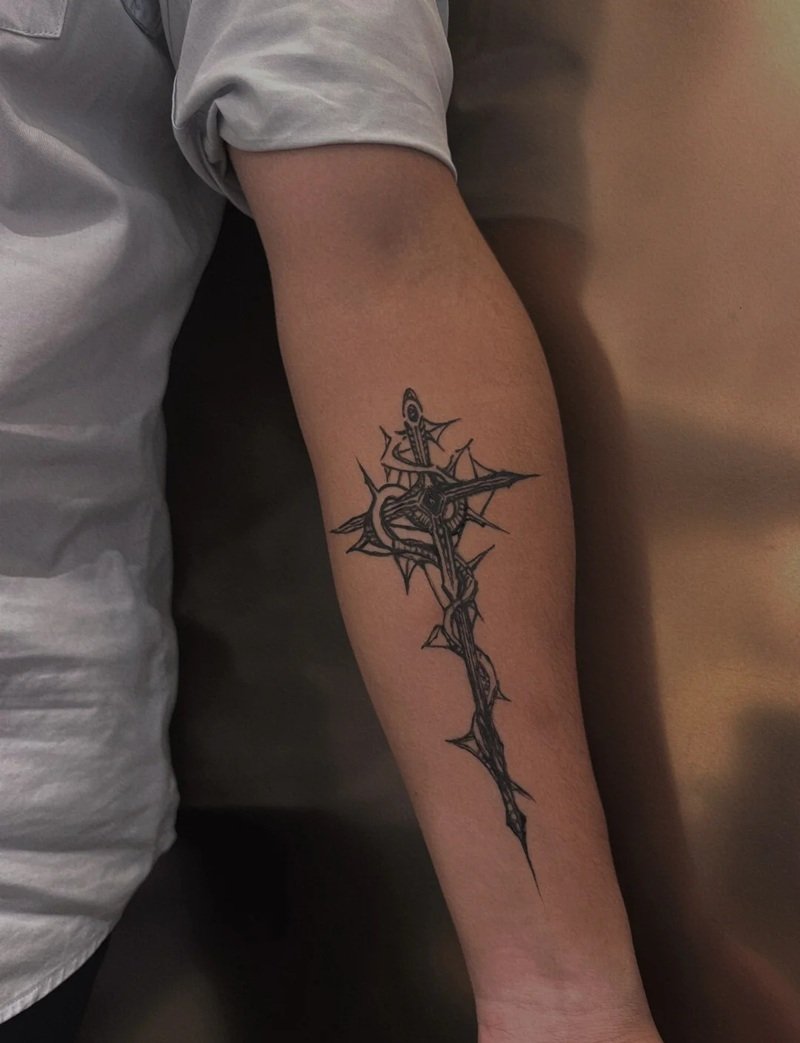 hình xăm mệnh kim 29