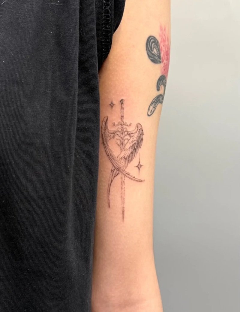 hình xăm mệnh kim 4