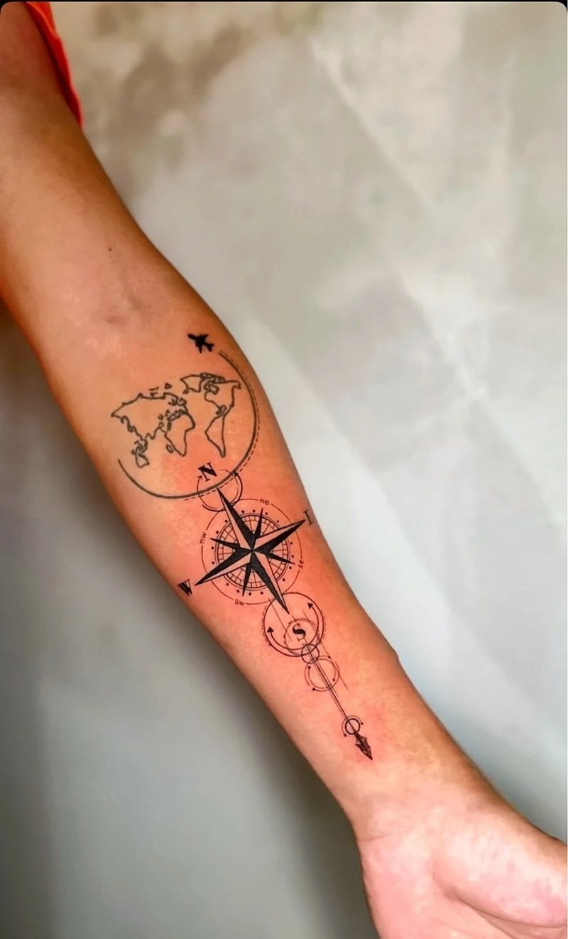 hình xăm mũi tên vô cực