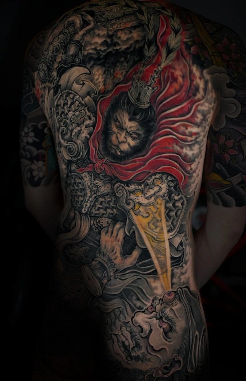 hình xăm ngộ không 13