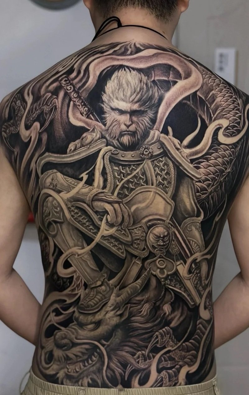 hình xăm ngộ không 20