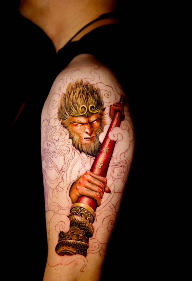 hình xăm ngộ không 21