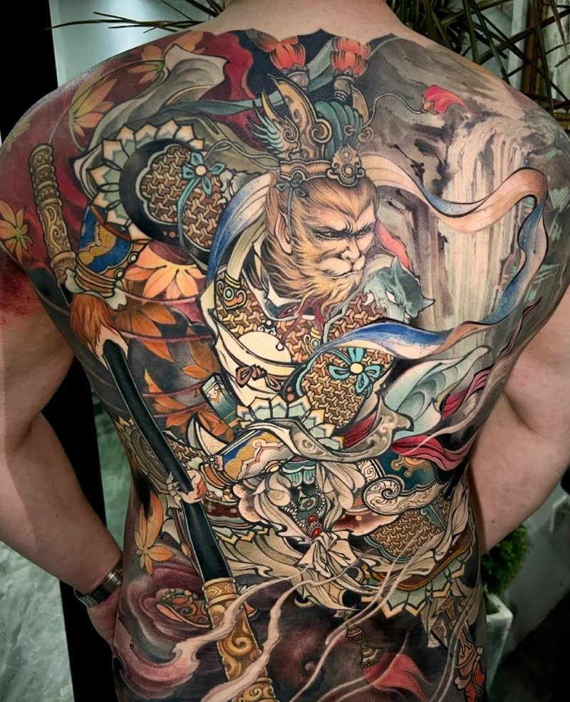 hình xăm ngộ không 24